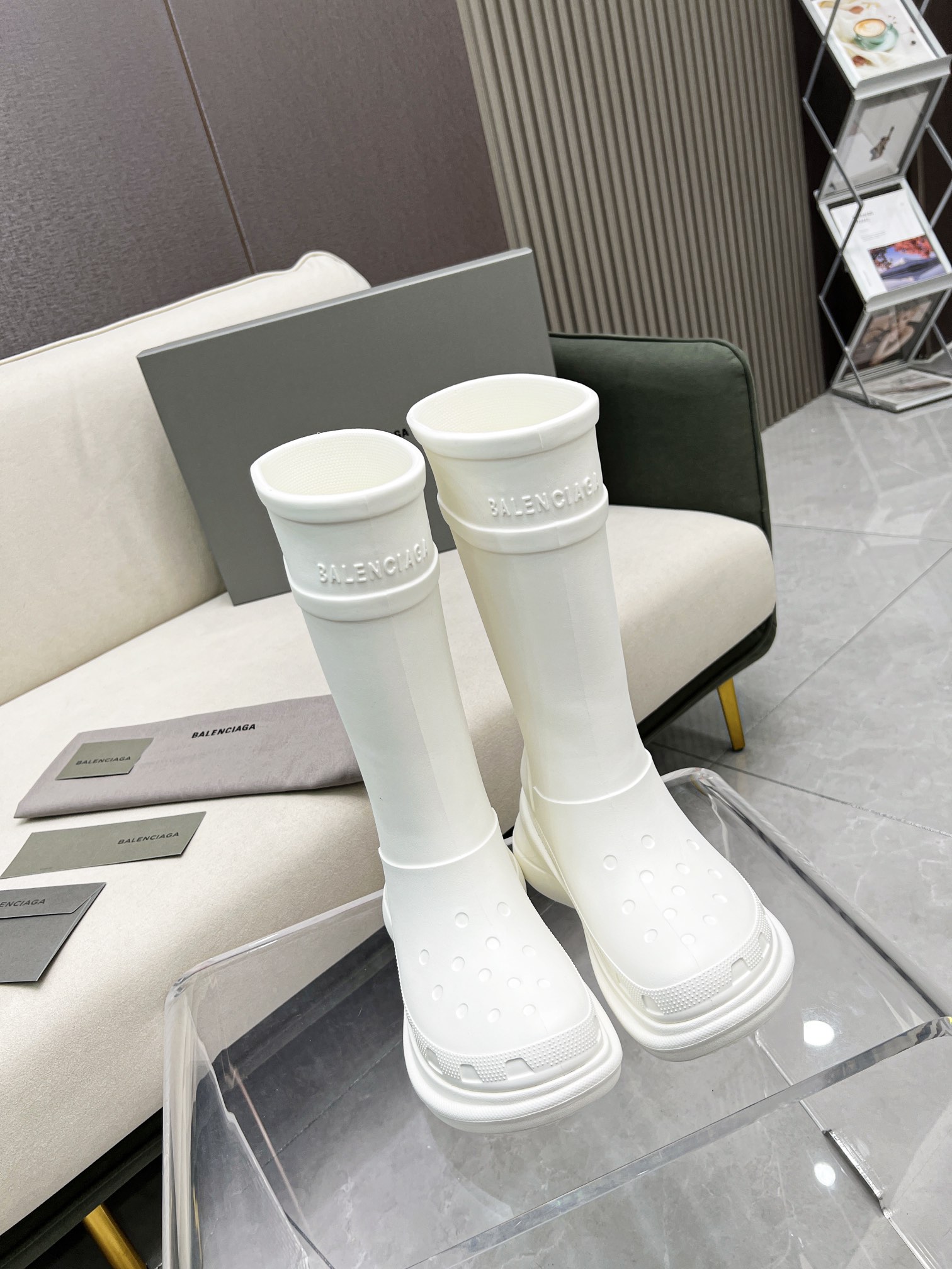 Ba1en*iaga Boots White
