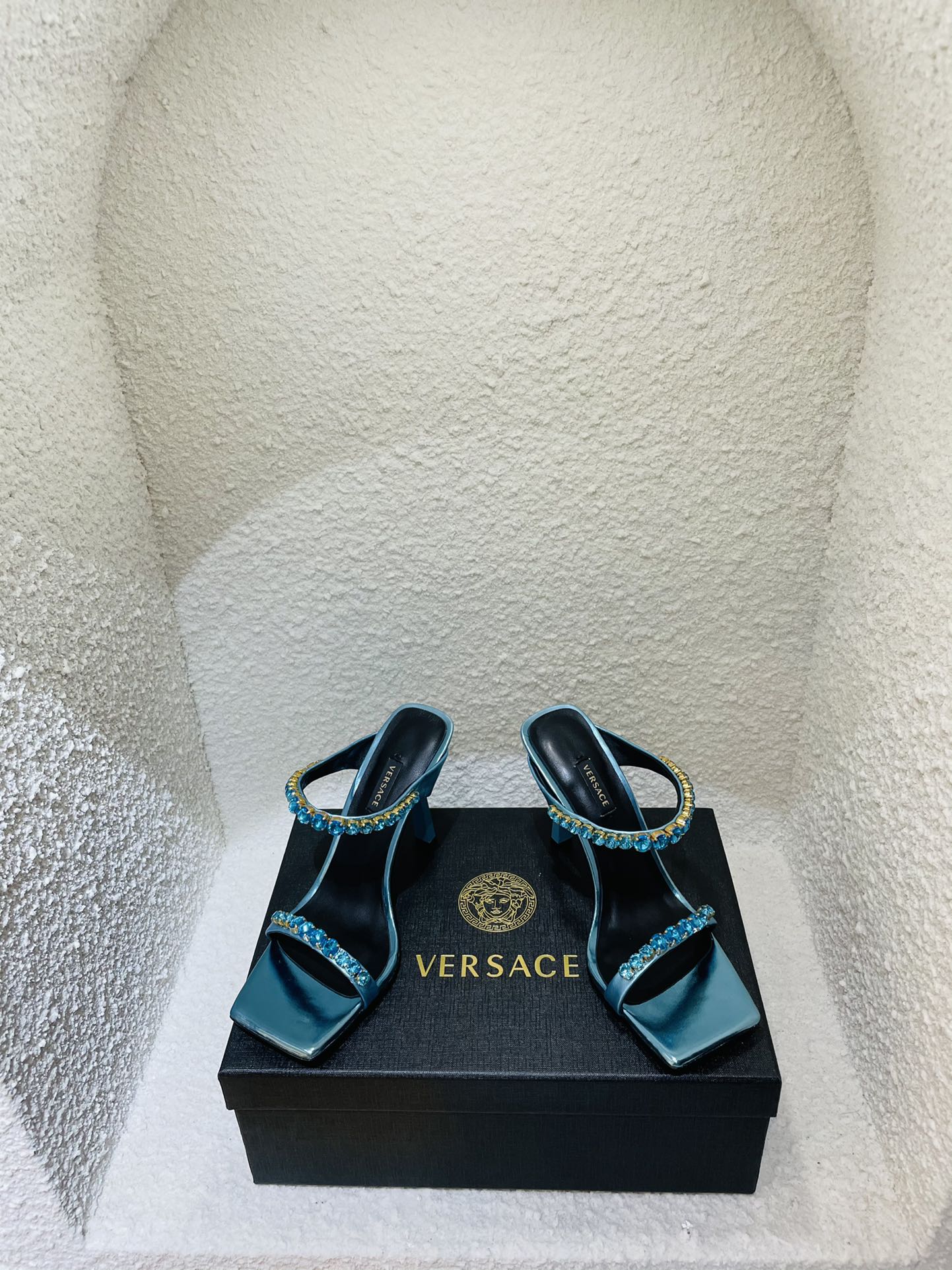 Versace Heels Blue