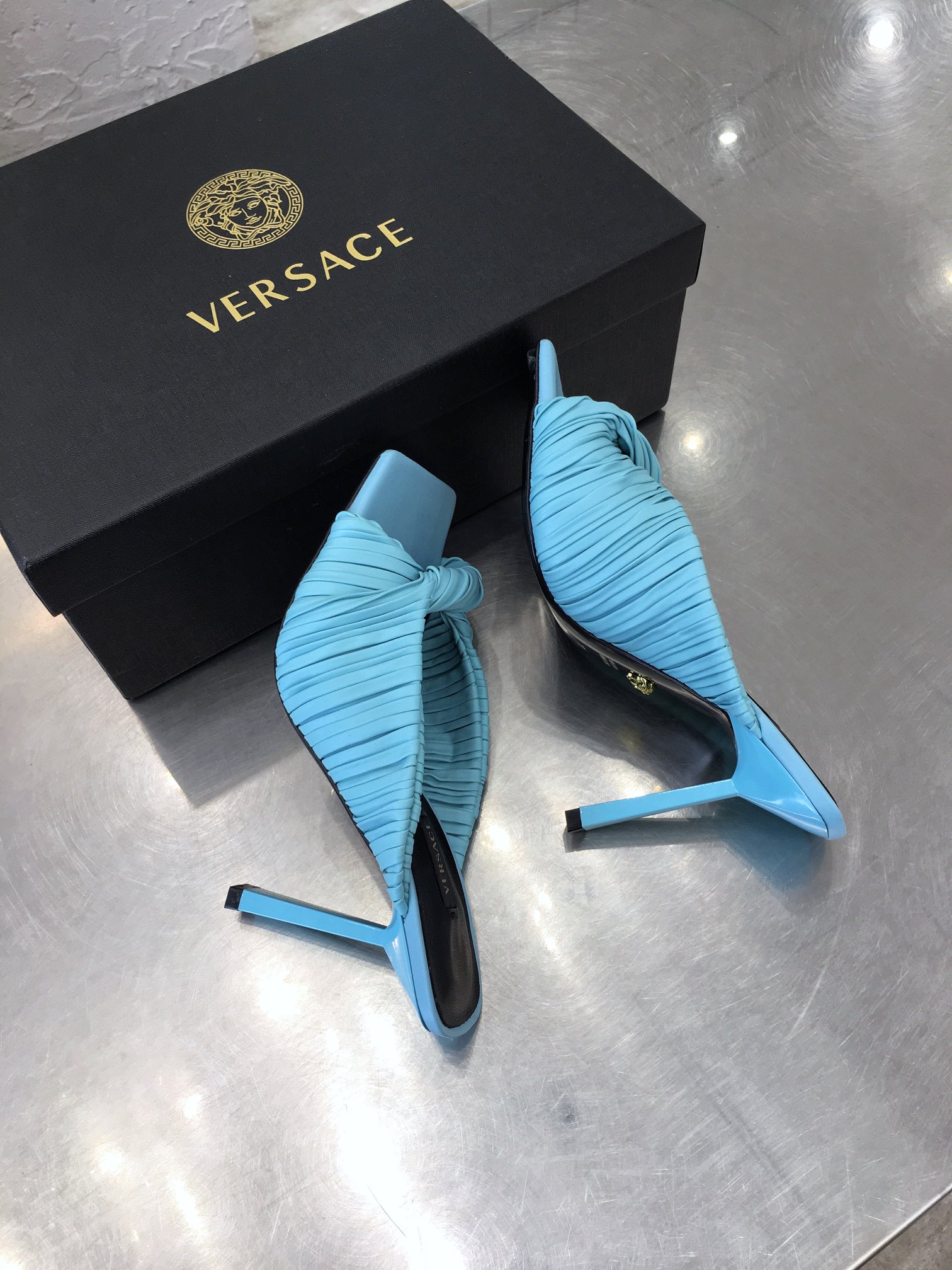 Versace Heels Blue 01