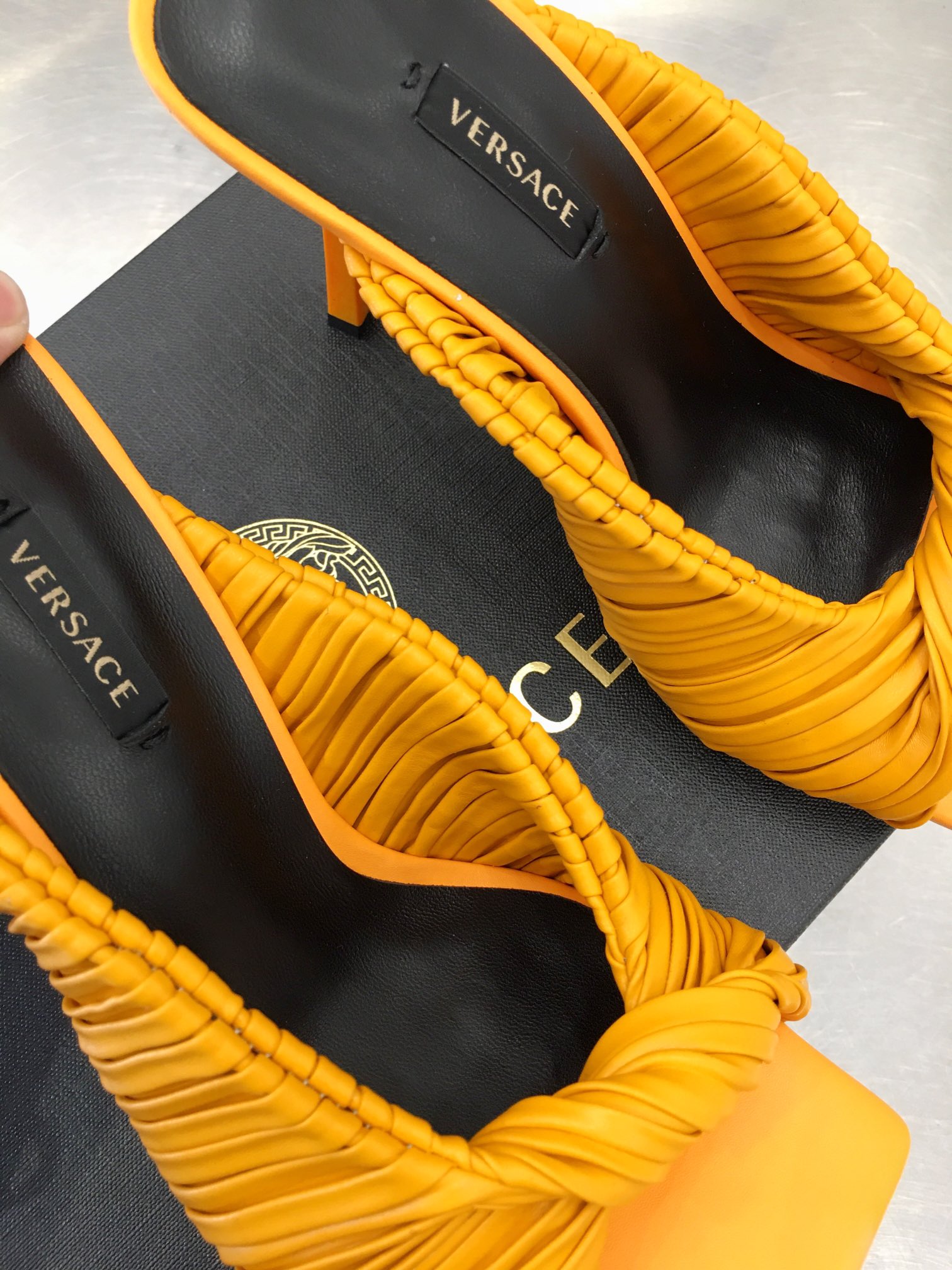 Versace Heels Orange