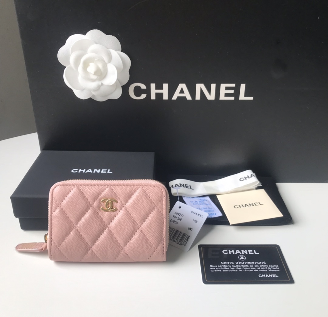 Ch**el Wallet Pink