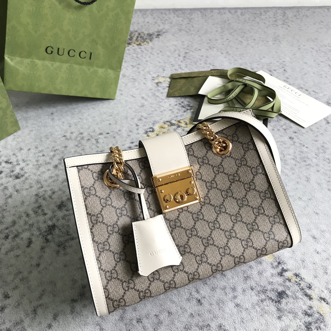 Gvc*1 Padlock Small Berry Tote Bag 498156