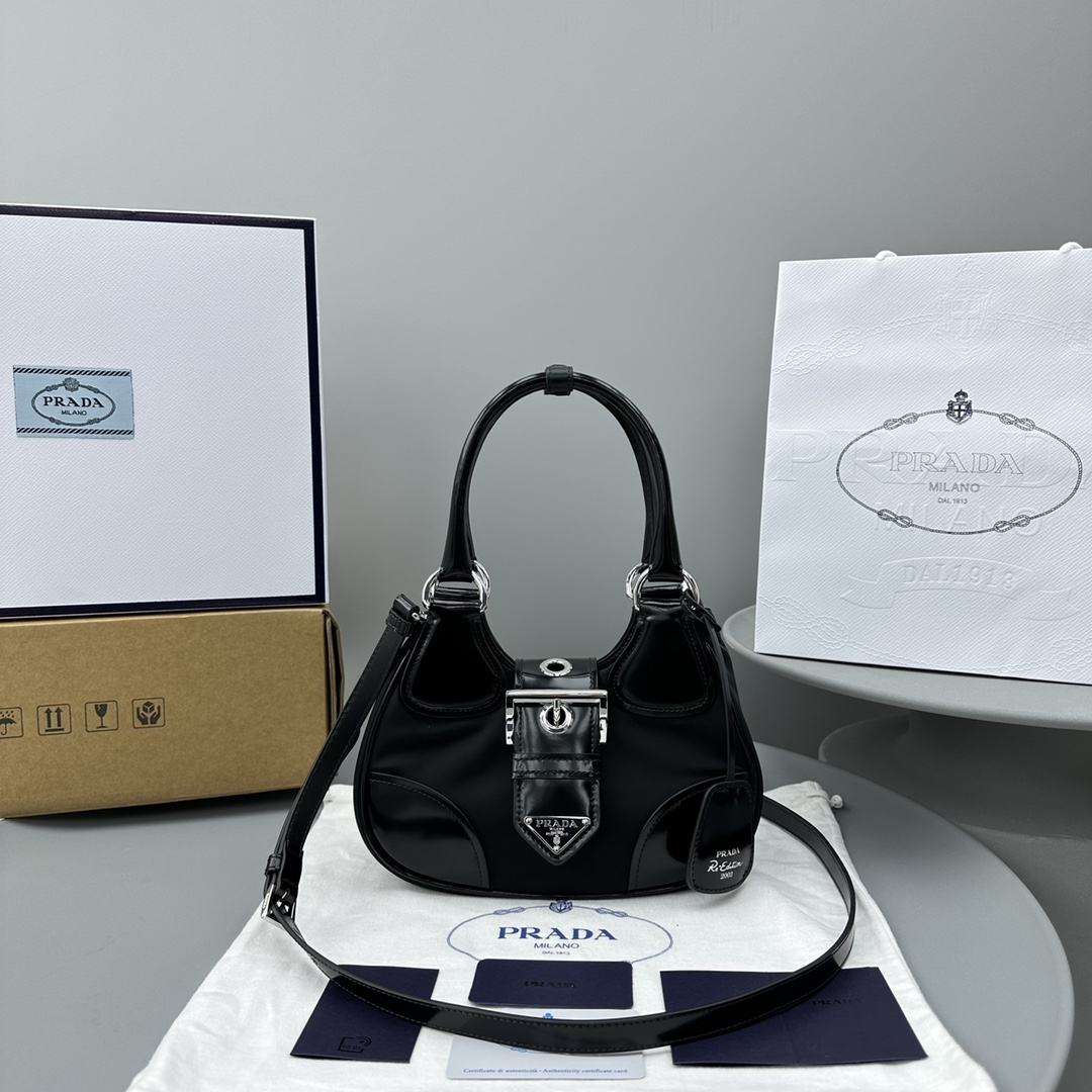 Pra*a Moon Hand Bag Black