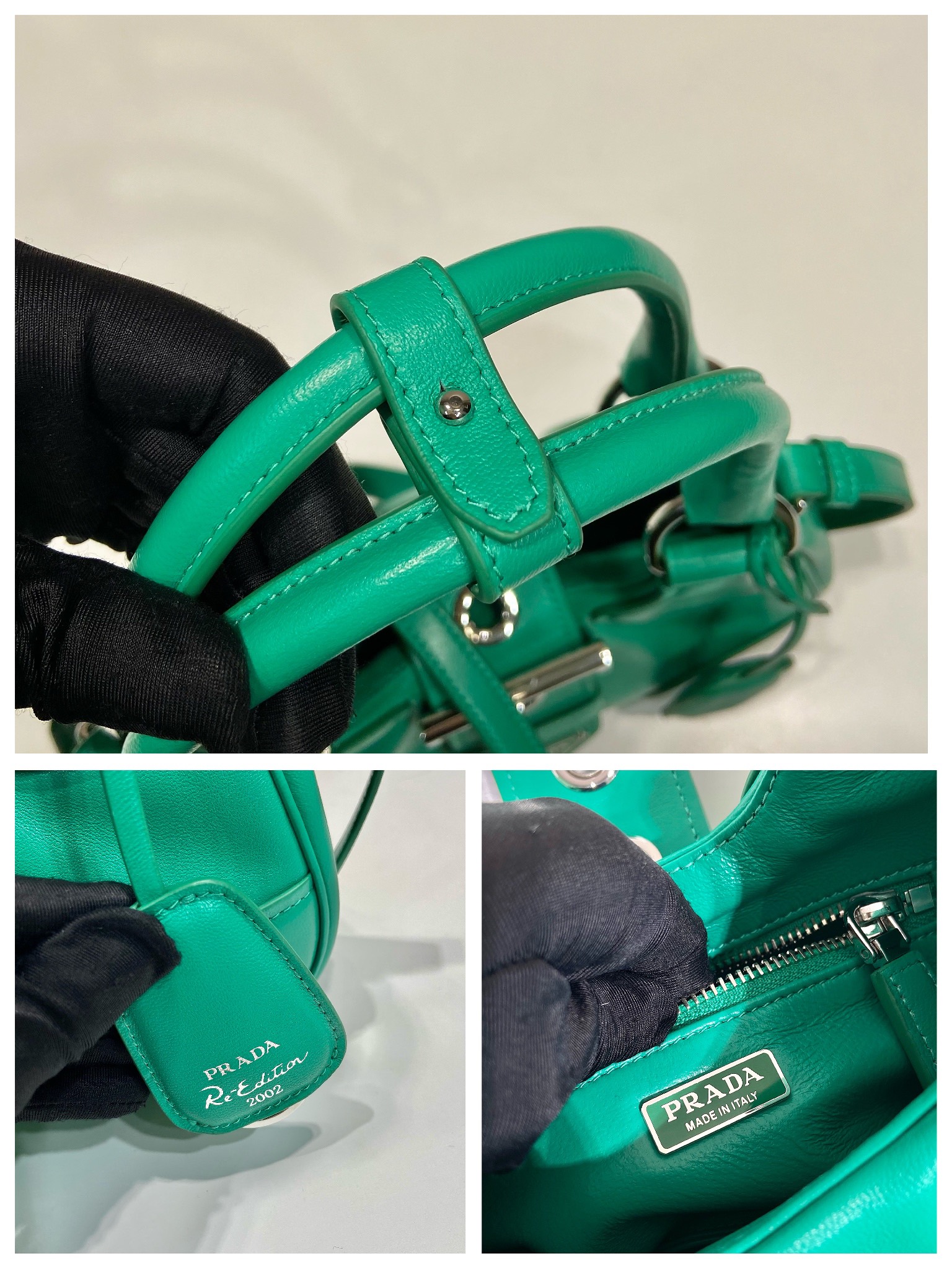 Pra*a Moon Hand Bag Green