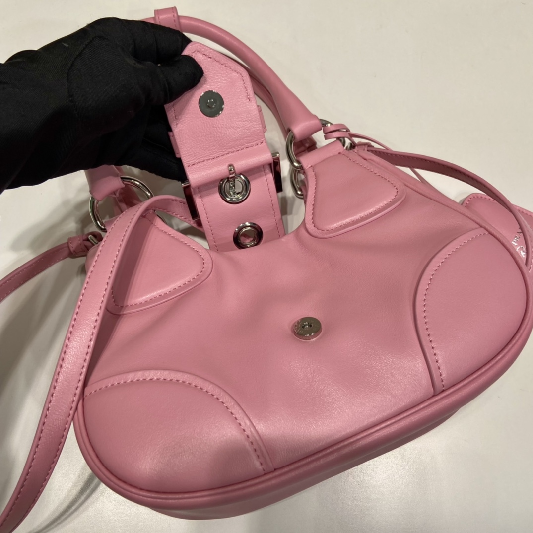 Pra*a Moon Hand Bag Pink