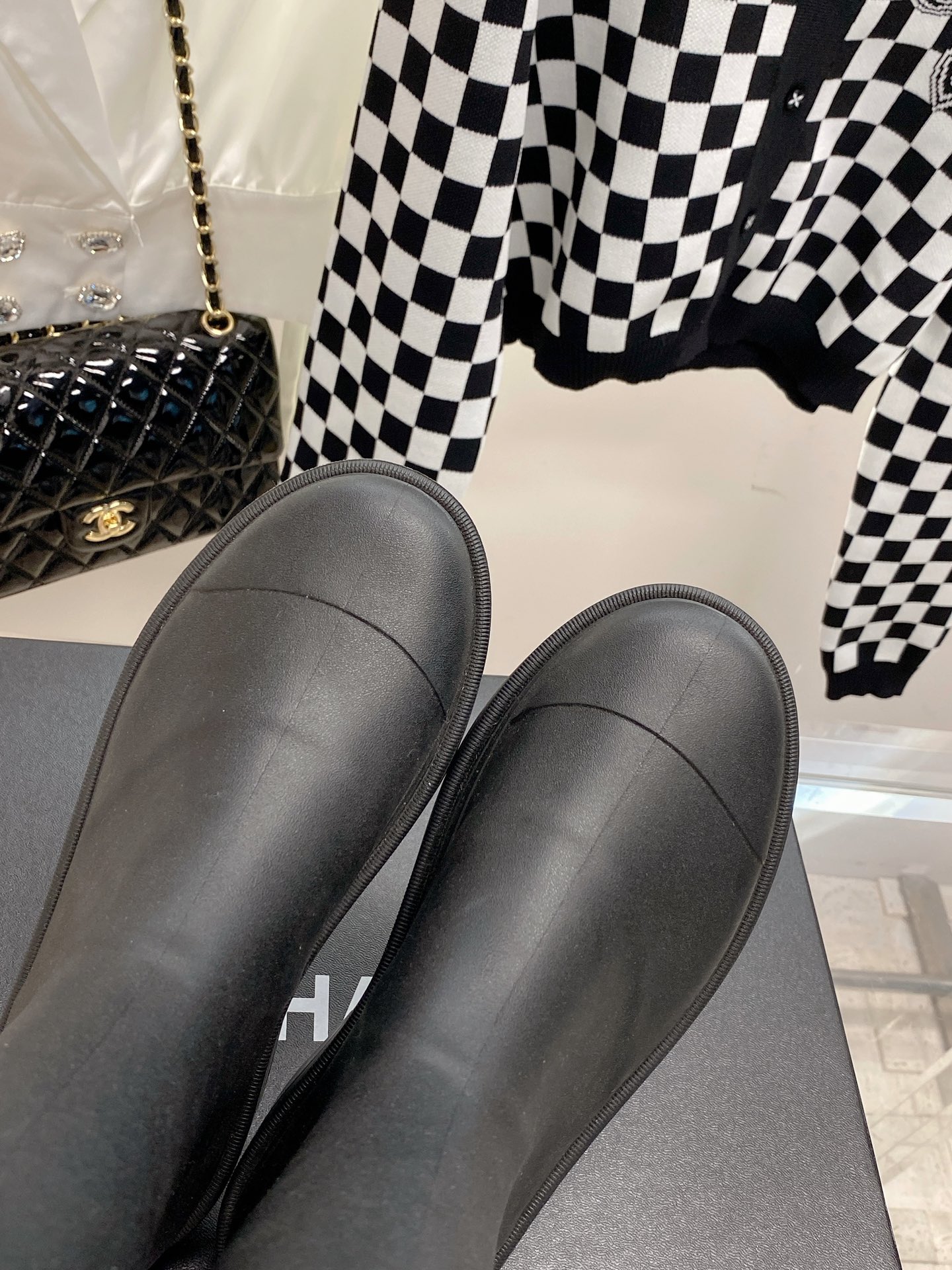 Ch**el Boots 2022SS Black