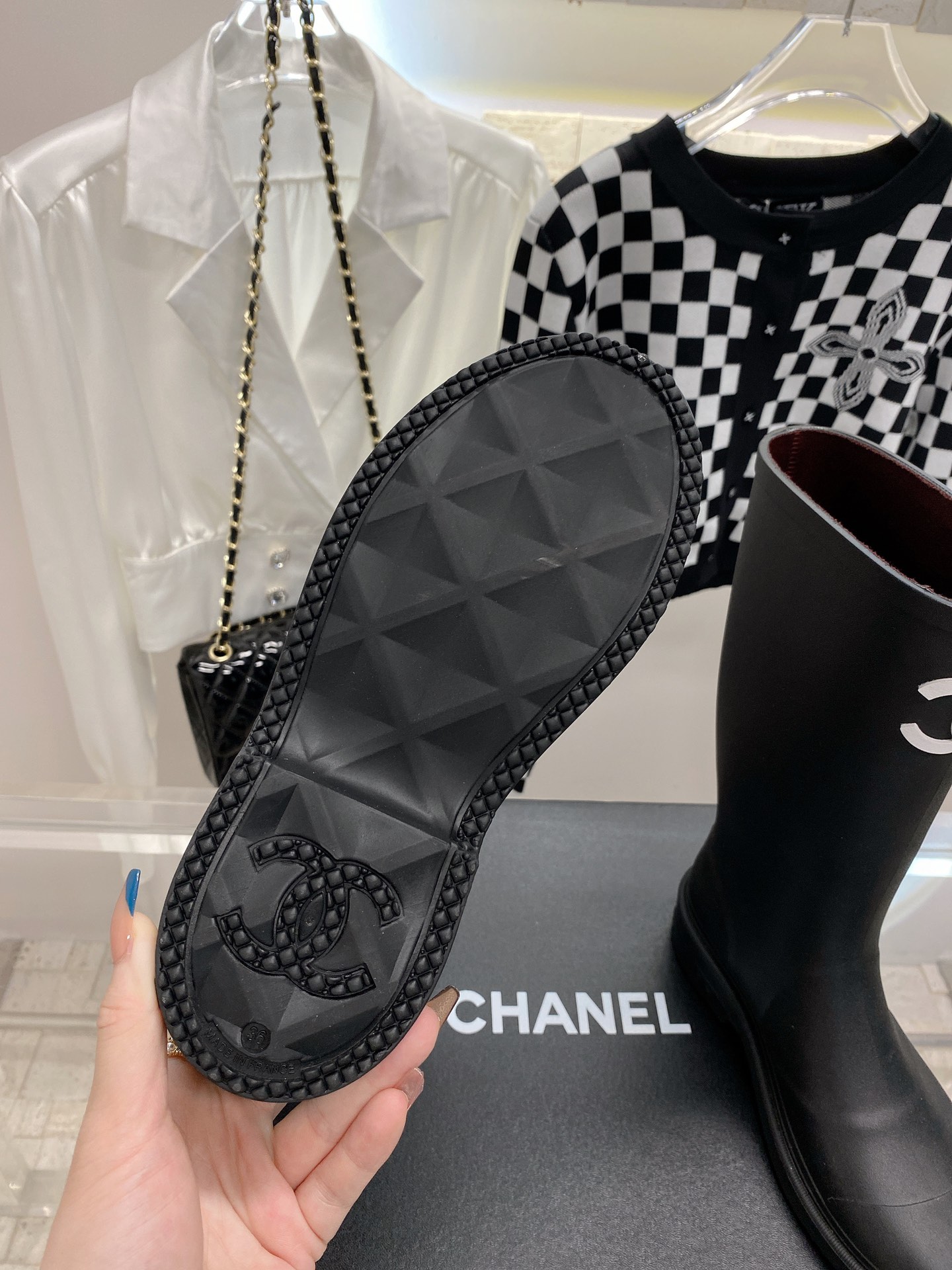 Ch**el Boots 2022SS Black