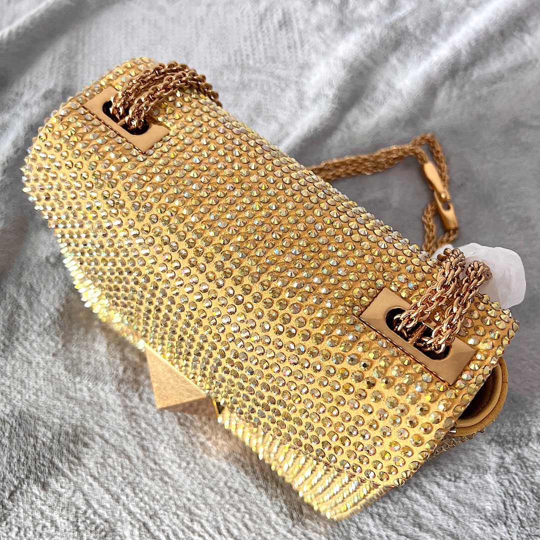 Va1e*ntin0 Onestud Crossbody Bag Yellow