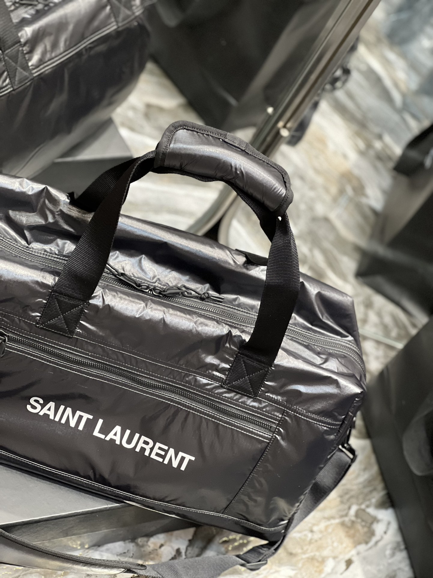 Y51 Nylon Travel Bag Black