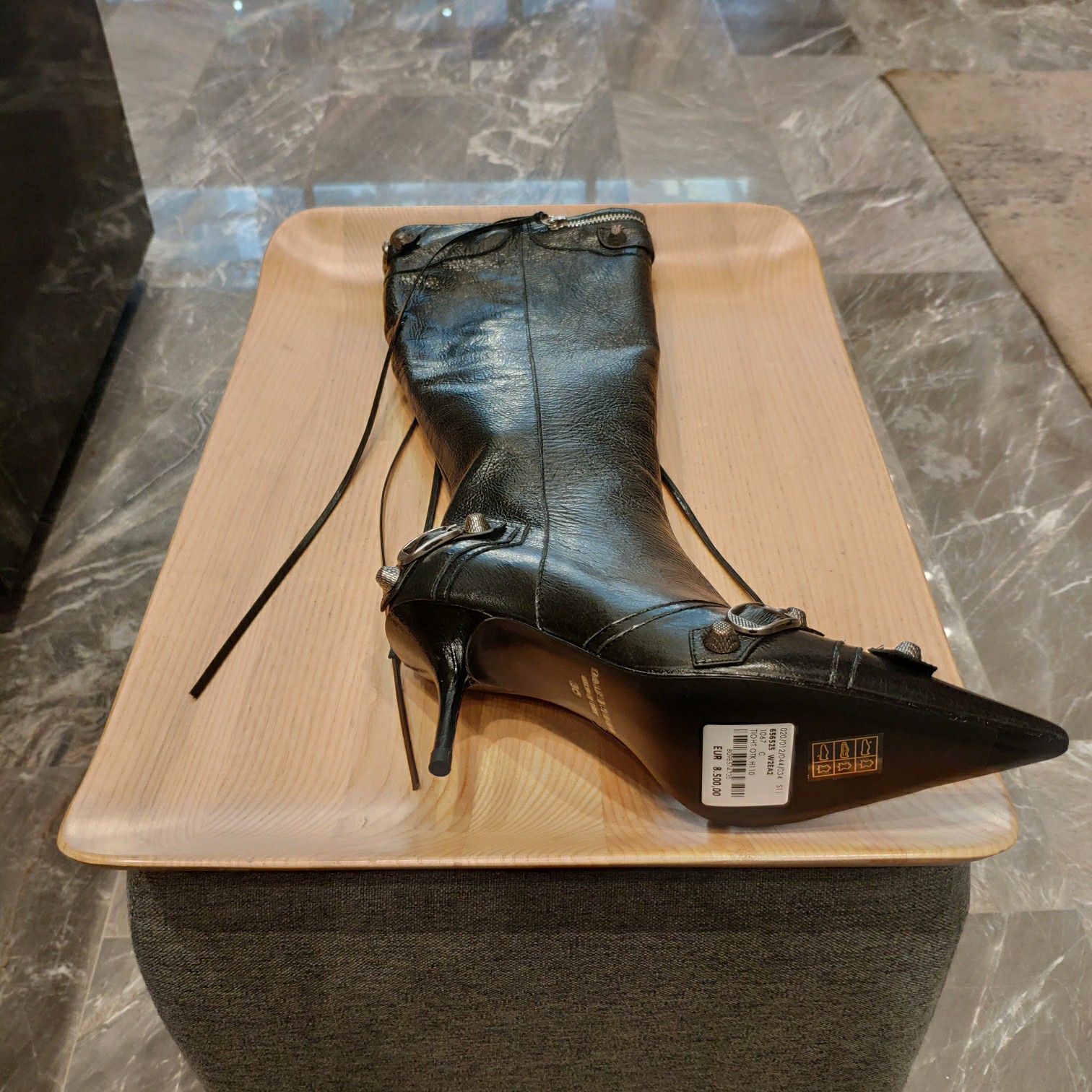 Ba1en*iaga Boots Black 02