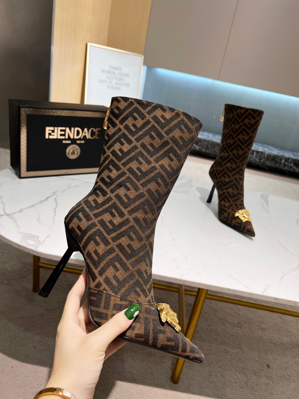 Fendace F**di X Versace Boots
