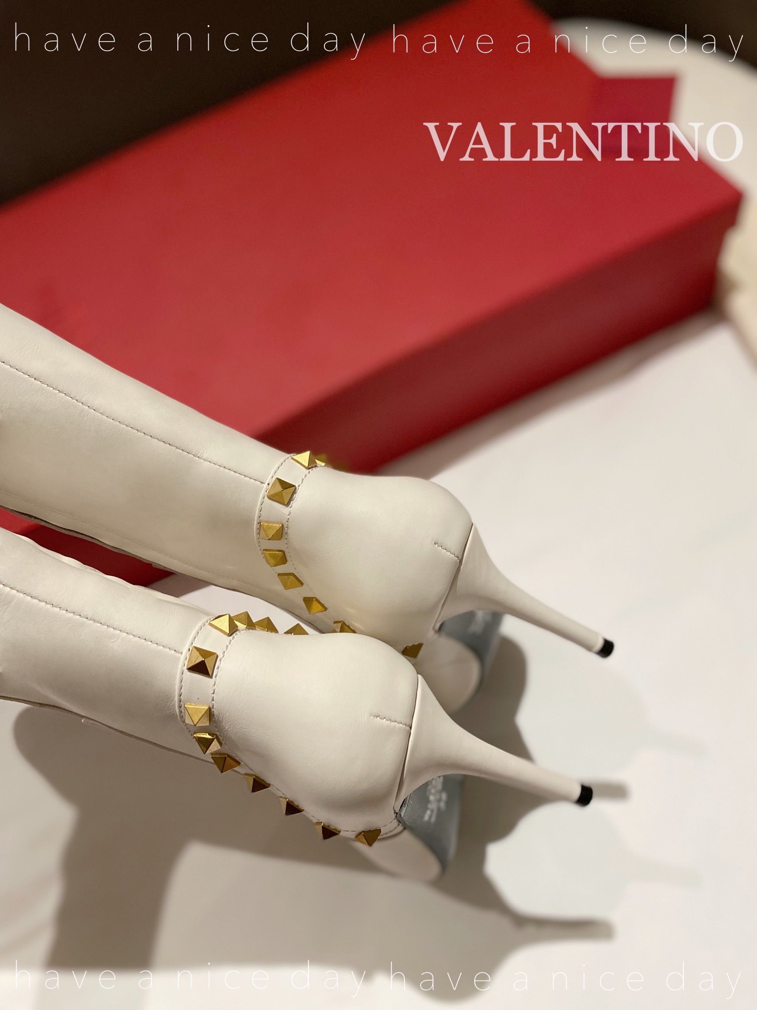 Va1e*ntin0 Boots Heels 8CM