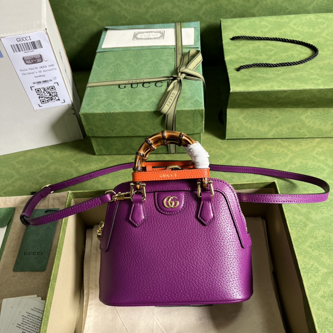 Gvc*1 Diana Bamboo Mini HandBag Purple
