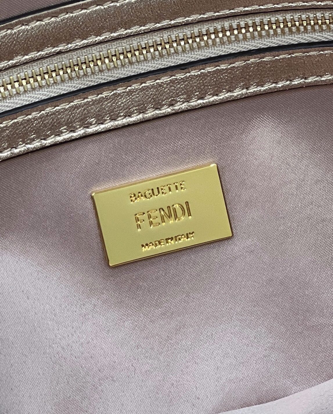 F**di Baguette Sequin And Leather Bag