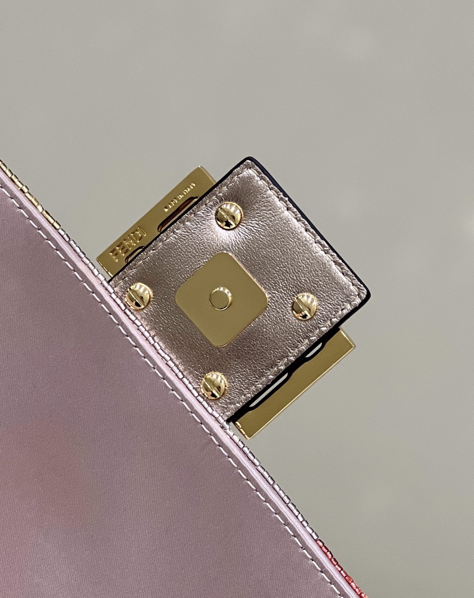 F**di Baguette Sequin And Leather Bag