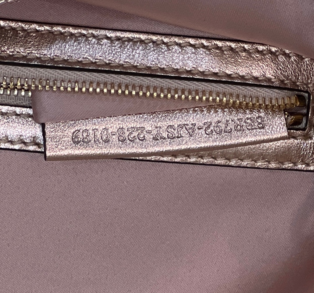 F**di Baguette Pink Sequin And Leather Bag