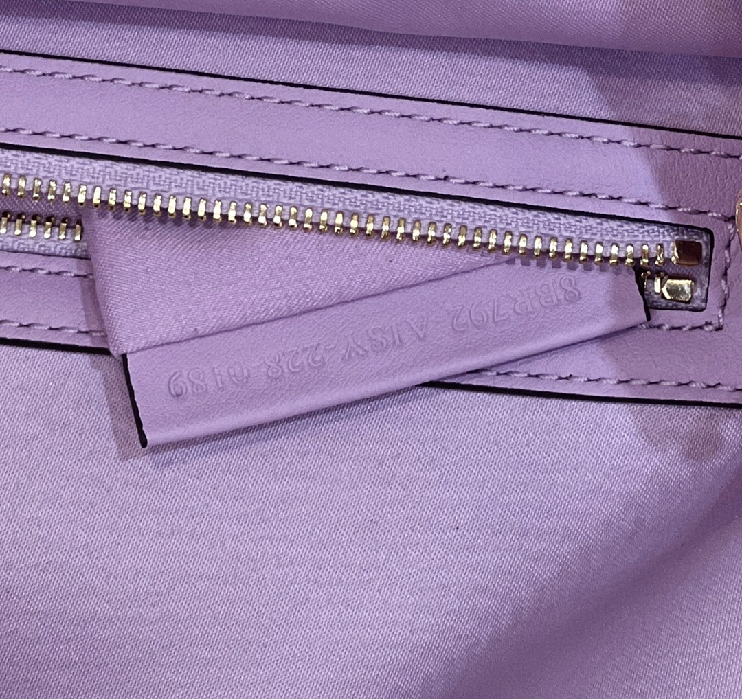 F**di Baguette Lilac Sequin And Leather Bag