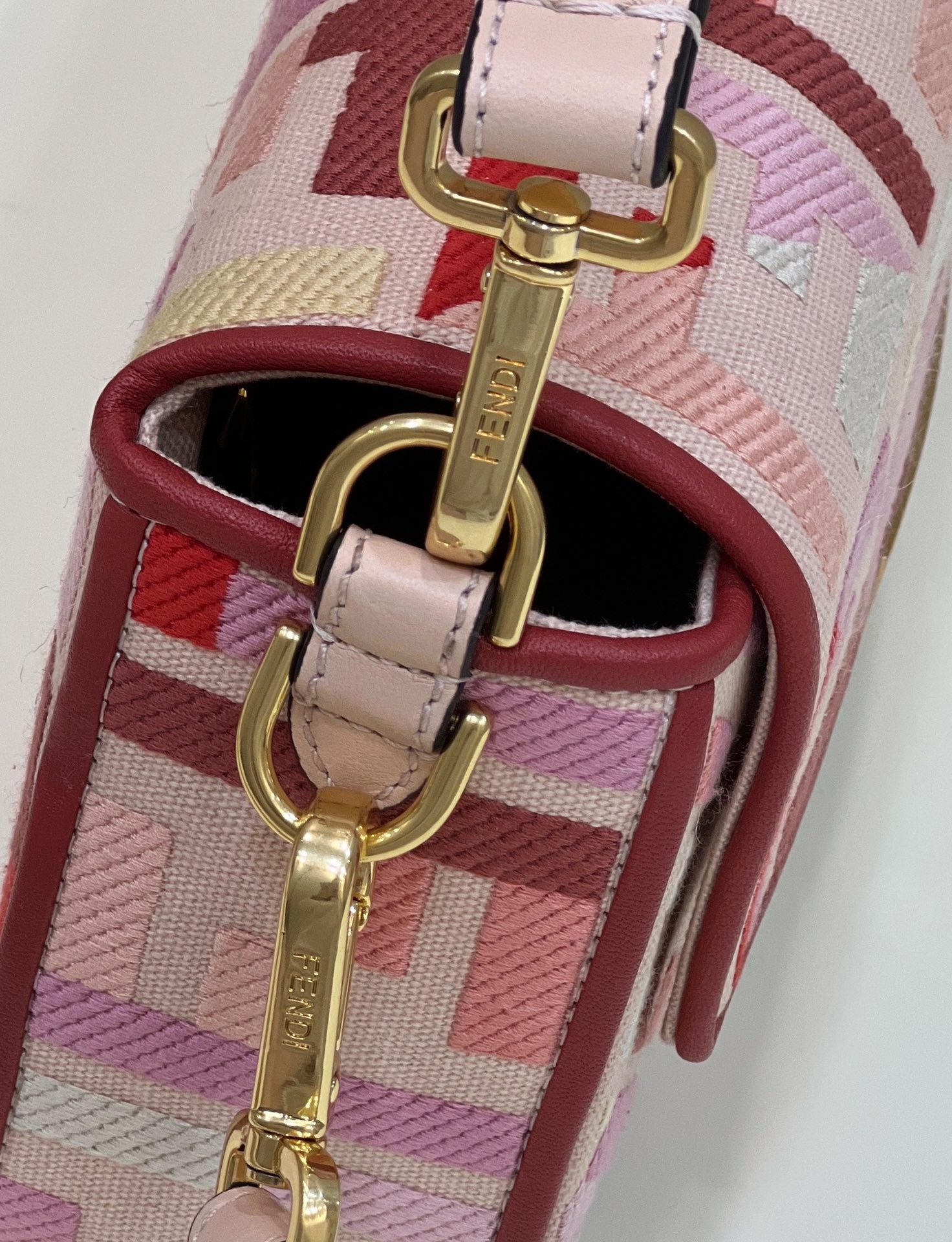 F**di Baguette Color Block FF Canvas Bag 02