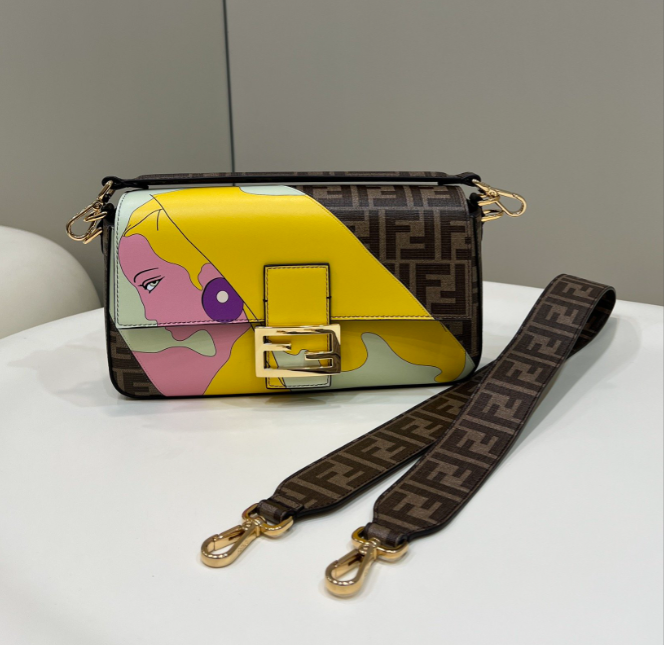 F**di Baguette Crossbody Bag 