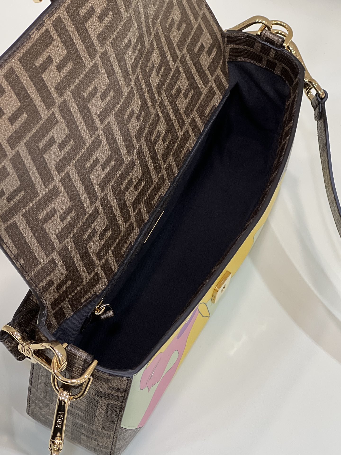 F**di Baguette Crossbody Bag