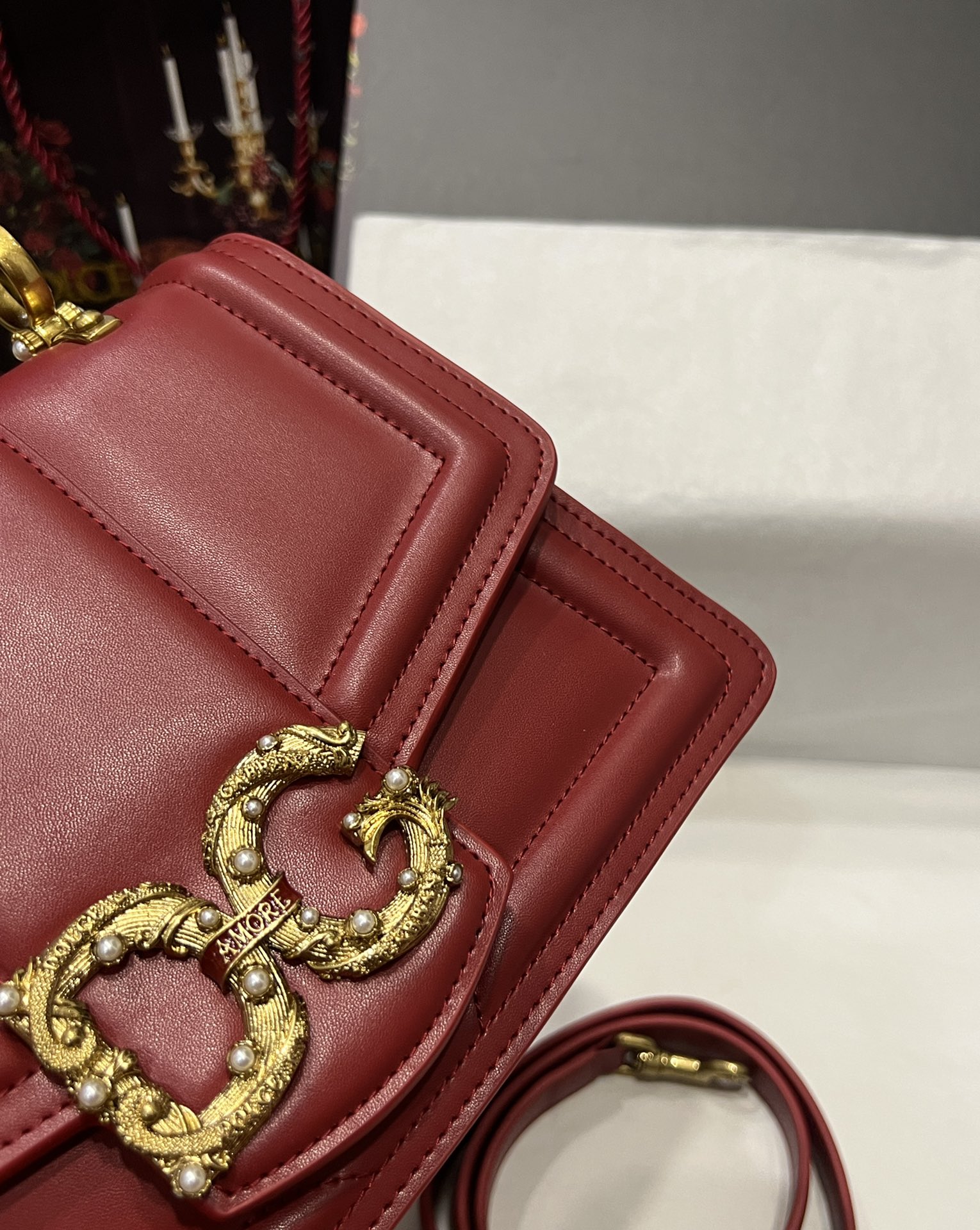 Dolce & Gabbana Red Handle Bag