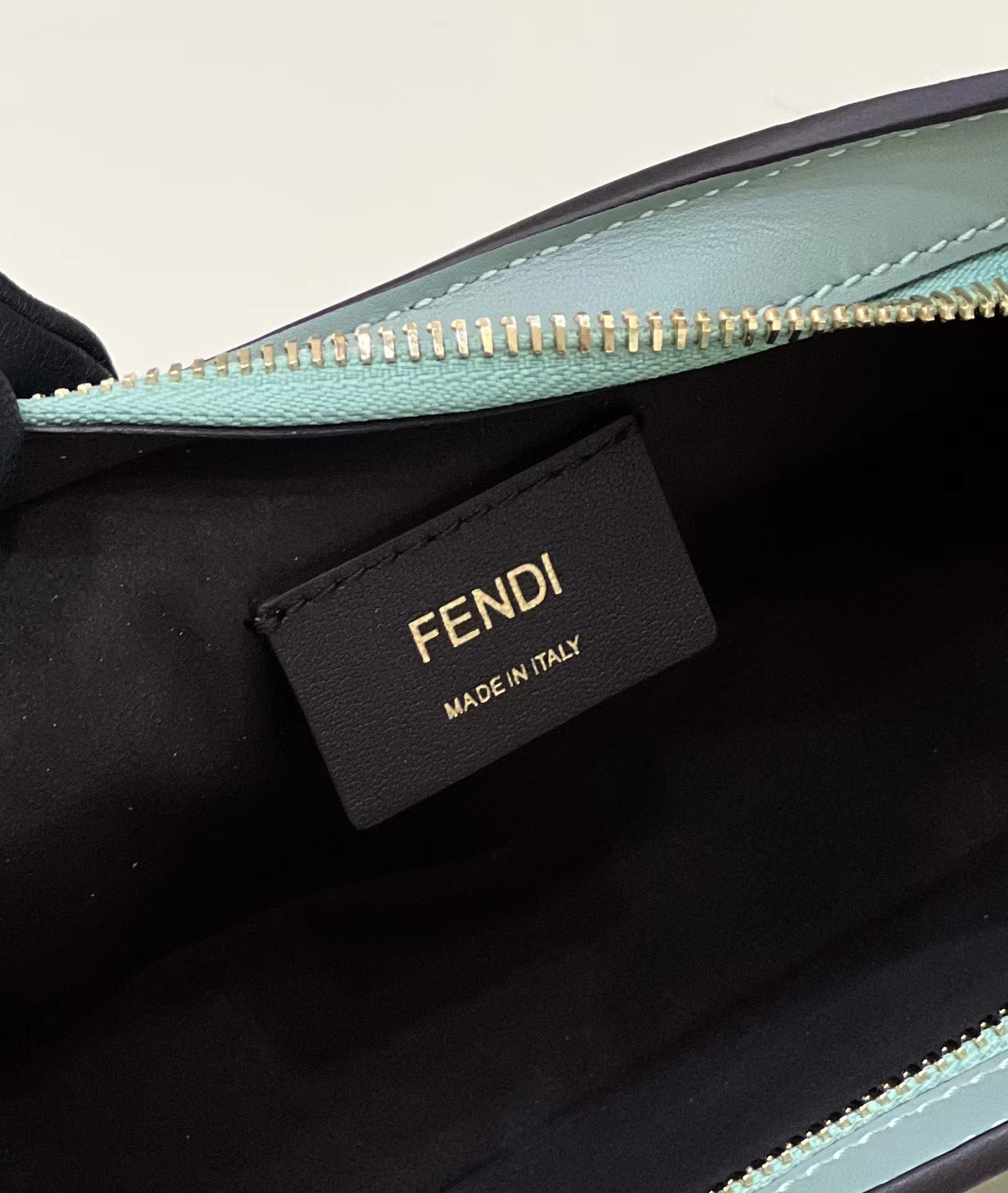 F**di O-Lock Clutch Bags Green