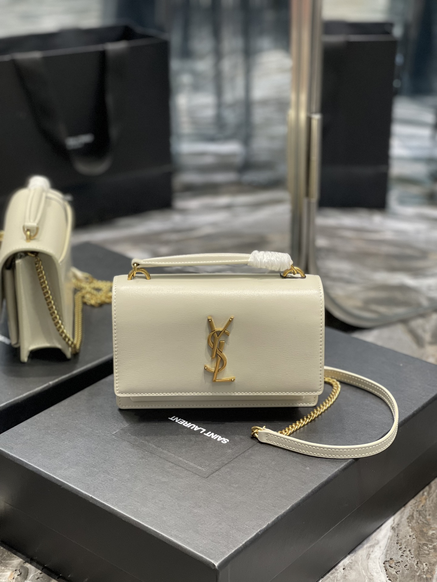 Y51 Sunset Shoulder Bag 19cm Beige