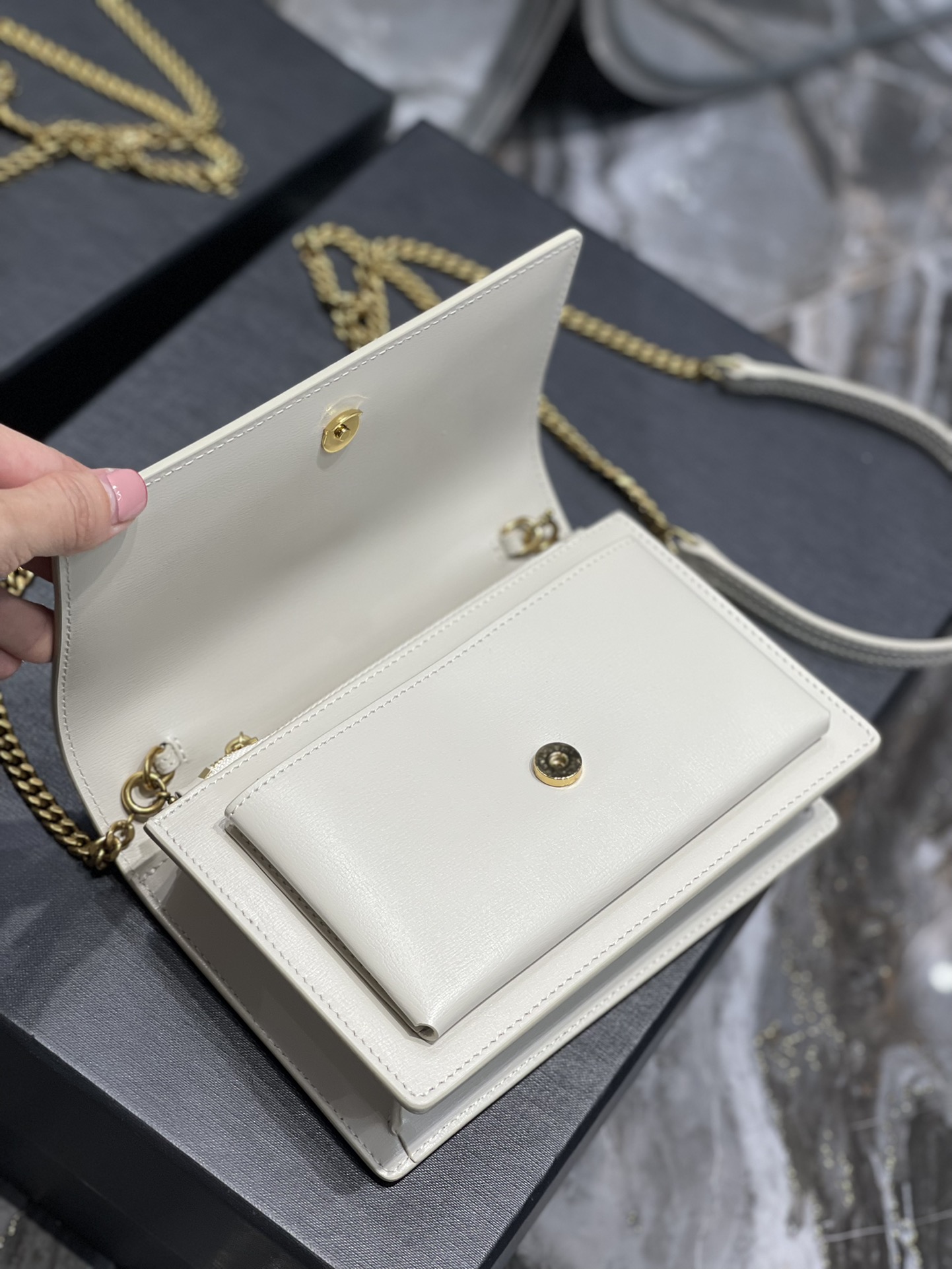 Y51 Sunset Shoulder Bag 19cm Beige