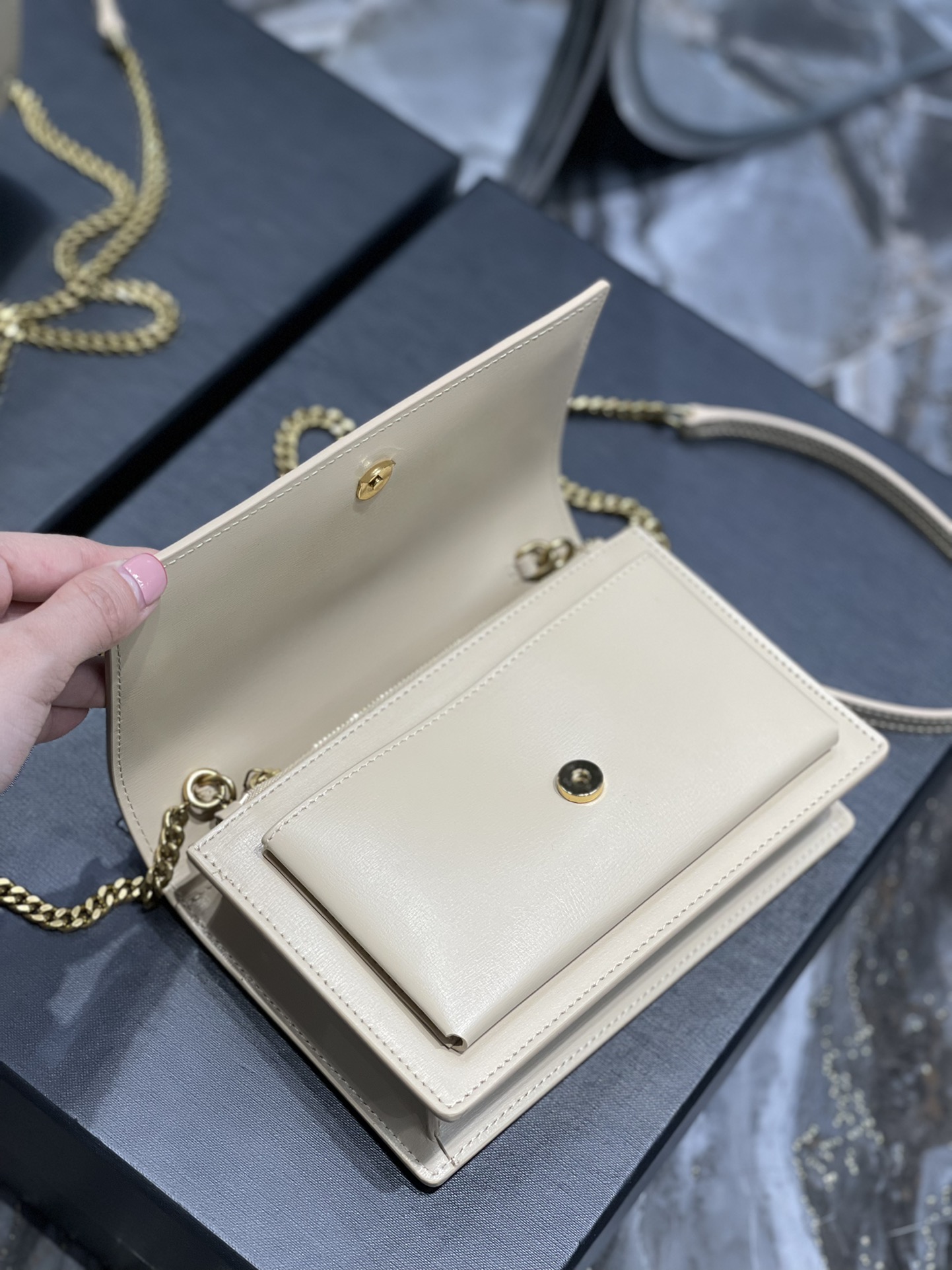 Y51 Sunset Shoulder Bag 19cm Apricot