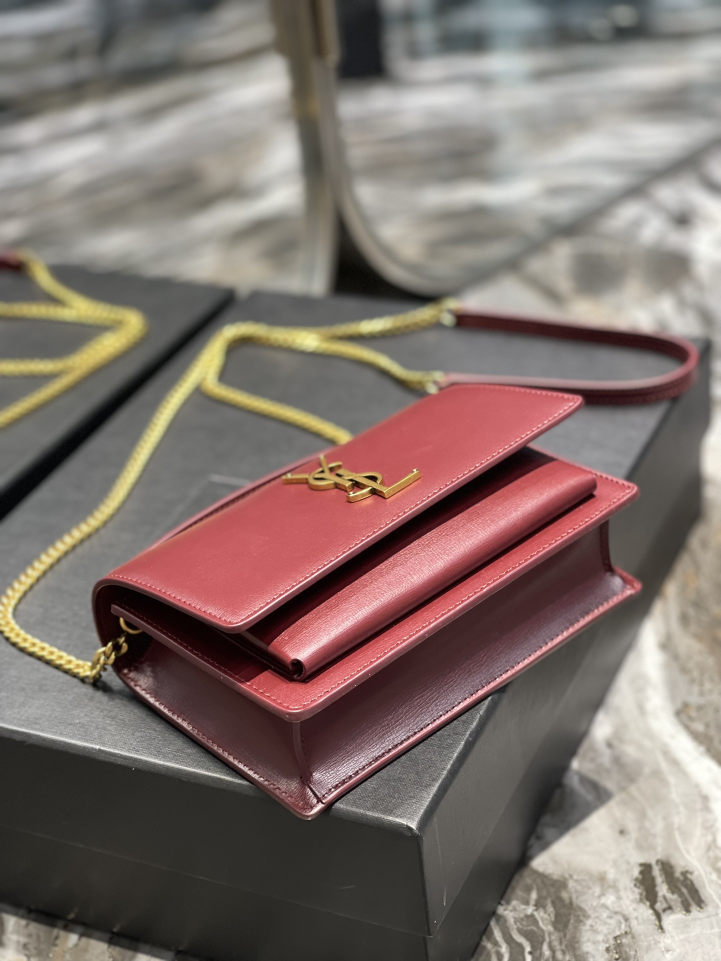 Y51 Sunset Shoulder Bag 19cm Claret