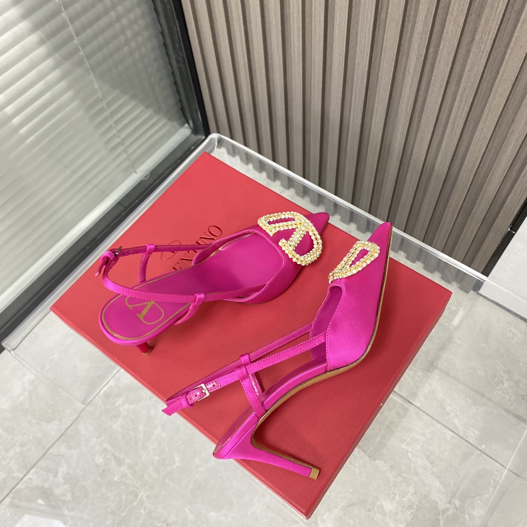 Va1e*ntin0 Heels 9cm Pink