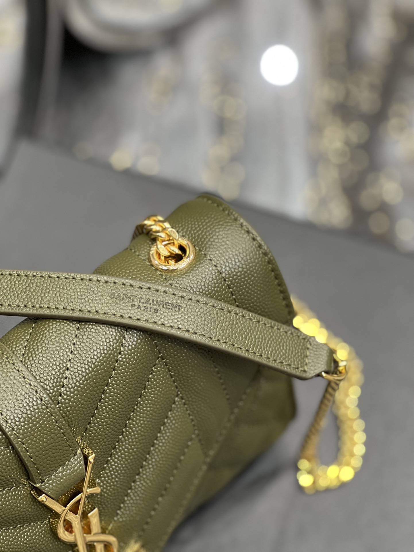 Y51 Envelope Bag 21cm Green 526286