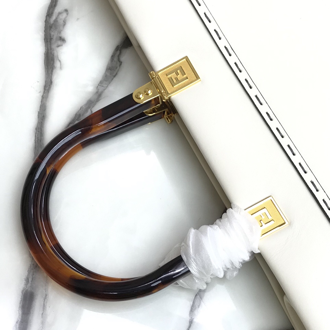 F**di Tote 40cm White