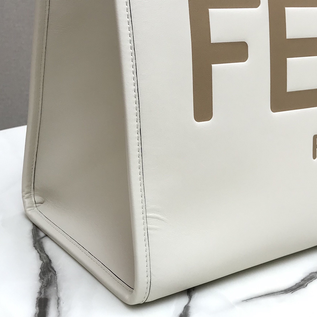 F**di Tote 40cm White