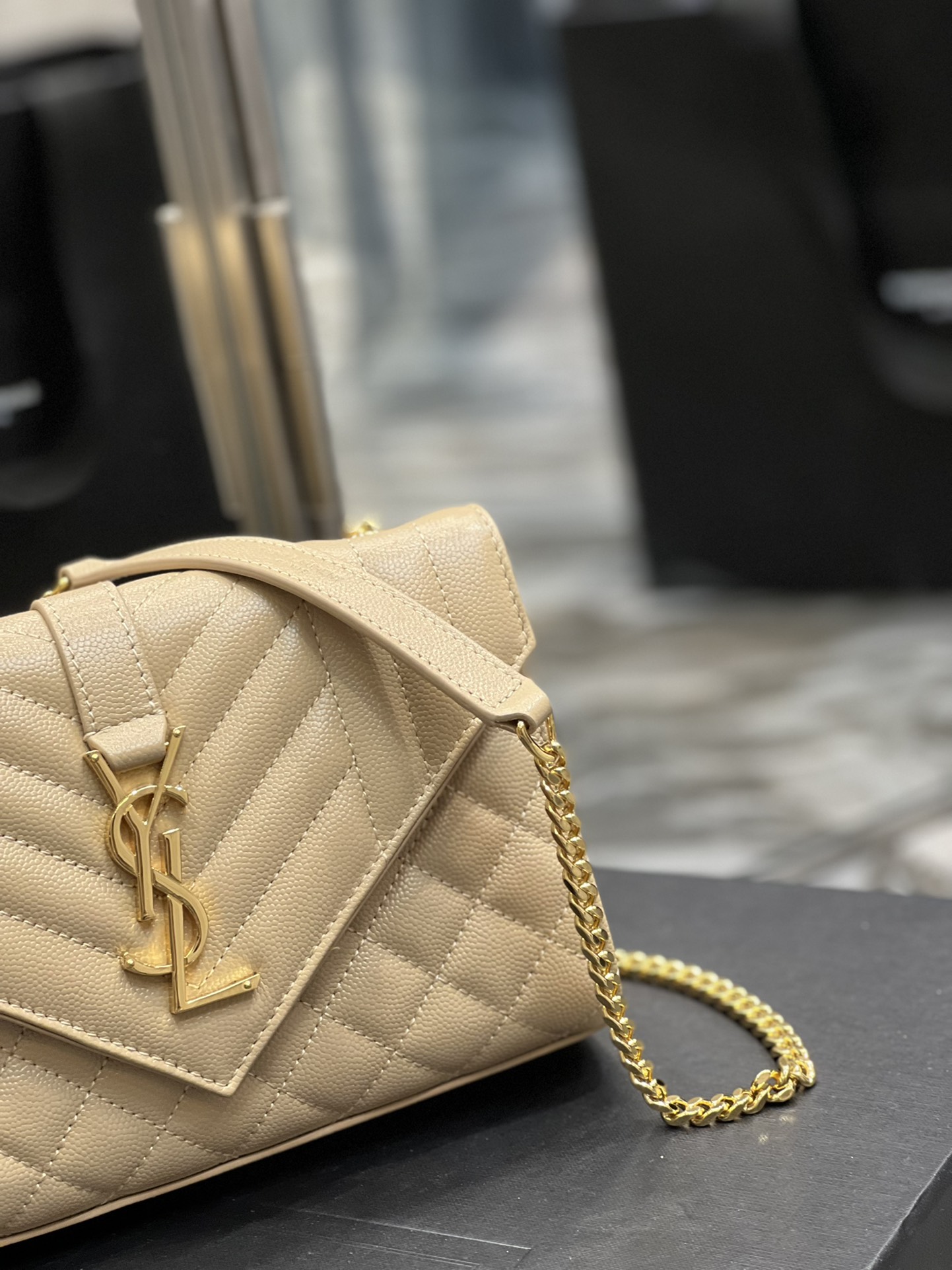 Y51 Envelope Bag 21cm Apricot 487198