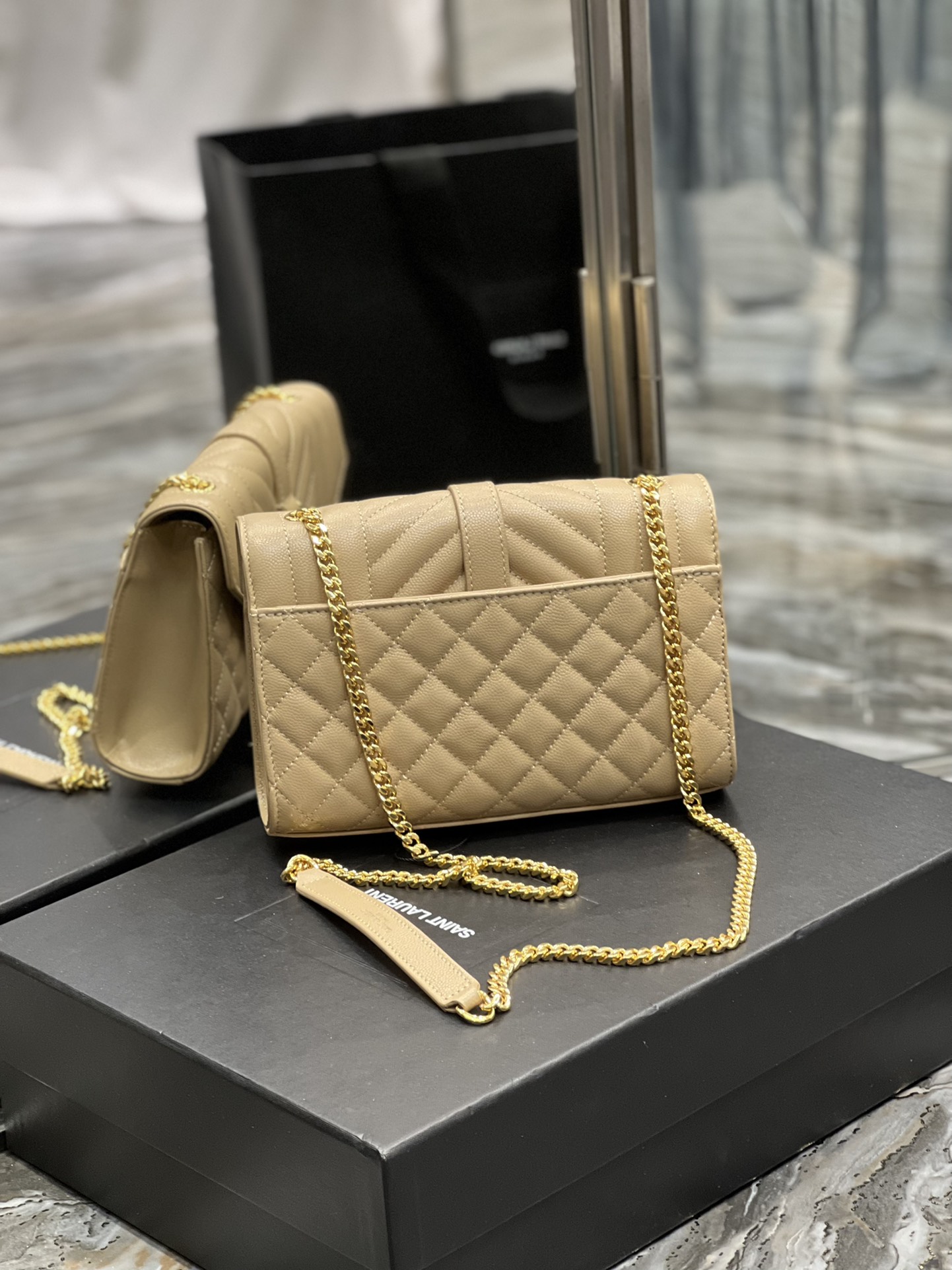 Y51 Envelope Bag 21cm Apricot 487198
