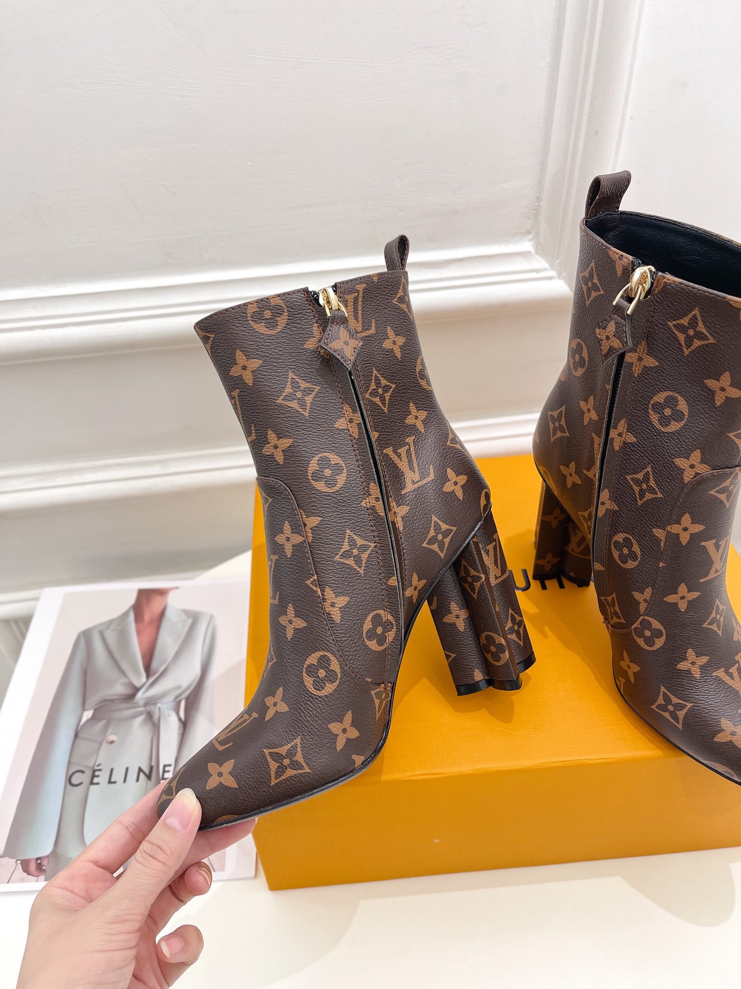 L0vis Vvtt0n Boots Heel 9.5CM Monogram
