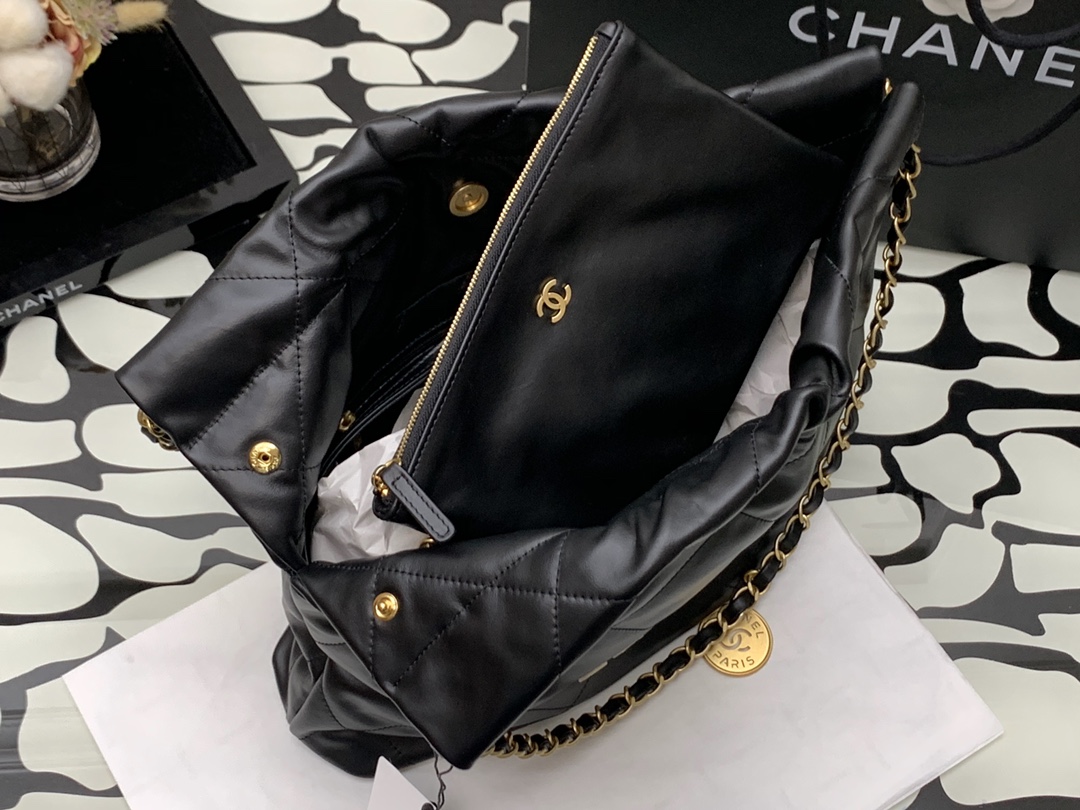 Ch**el 22 Hand Tote bag Black 42*39*8*cm