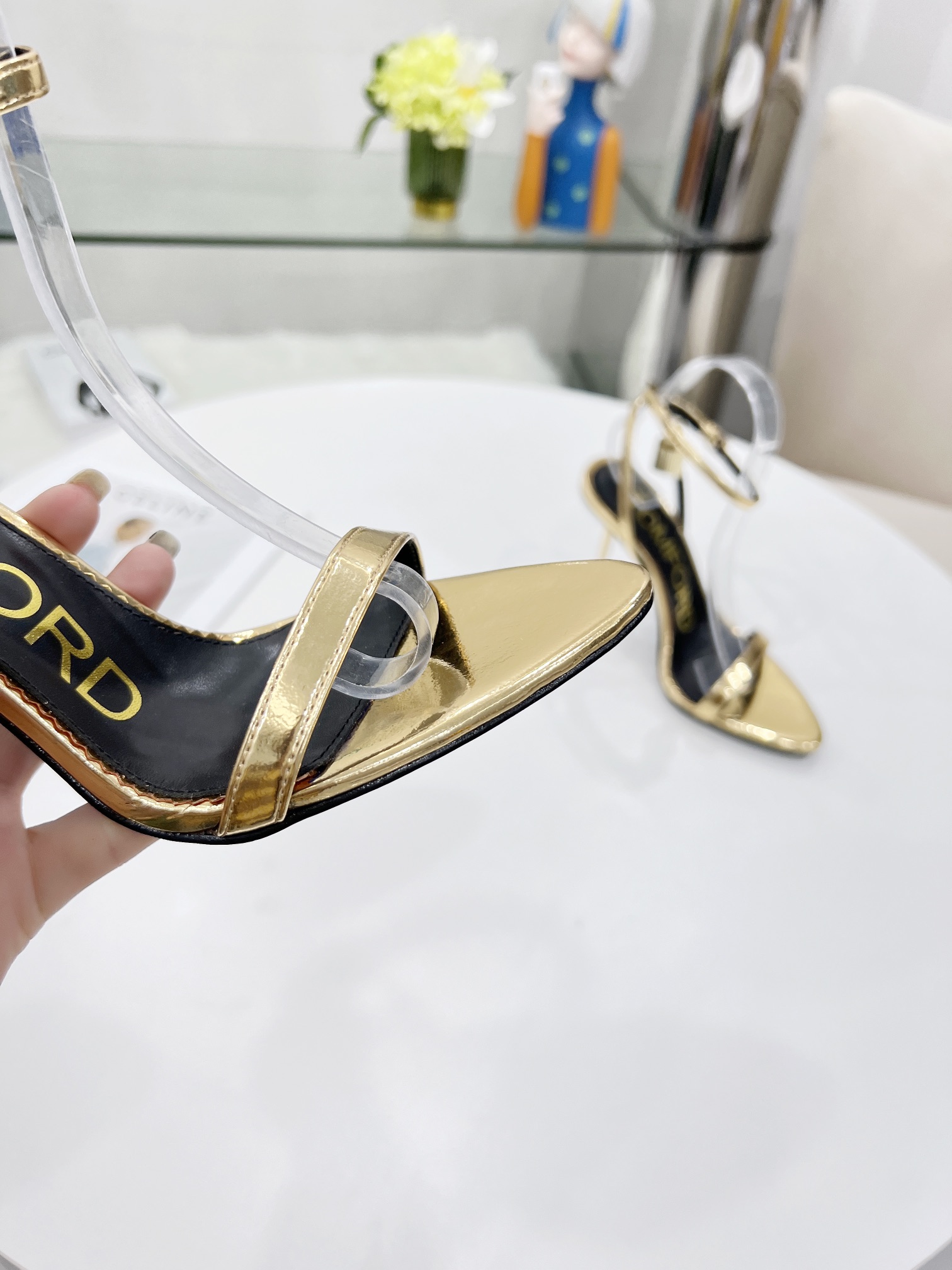 Tom Ford Heels 10.5cm Gold