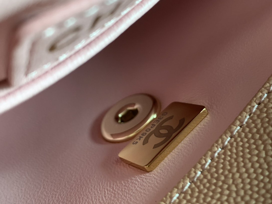 Ch**el Coco Handle Bag Light Pink