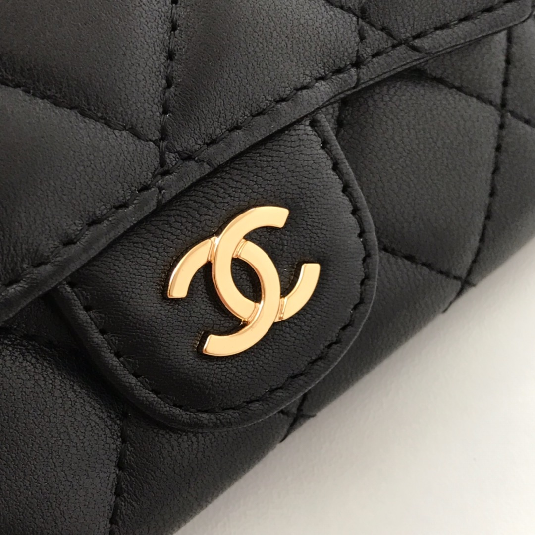 Ch**el Wallet Lambskin 11cm