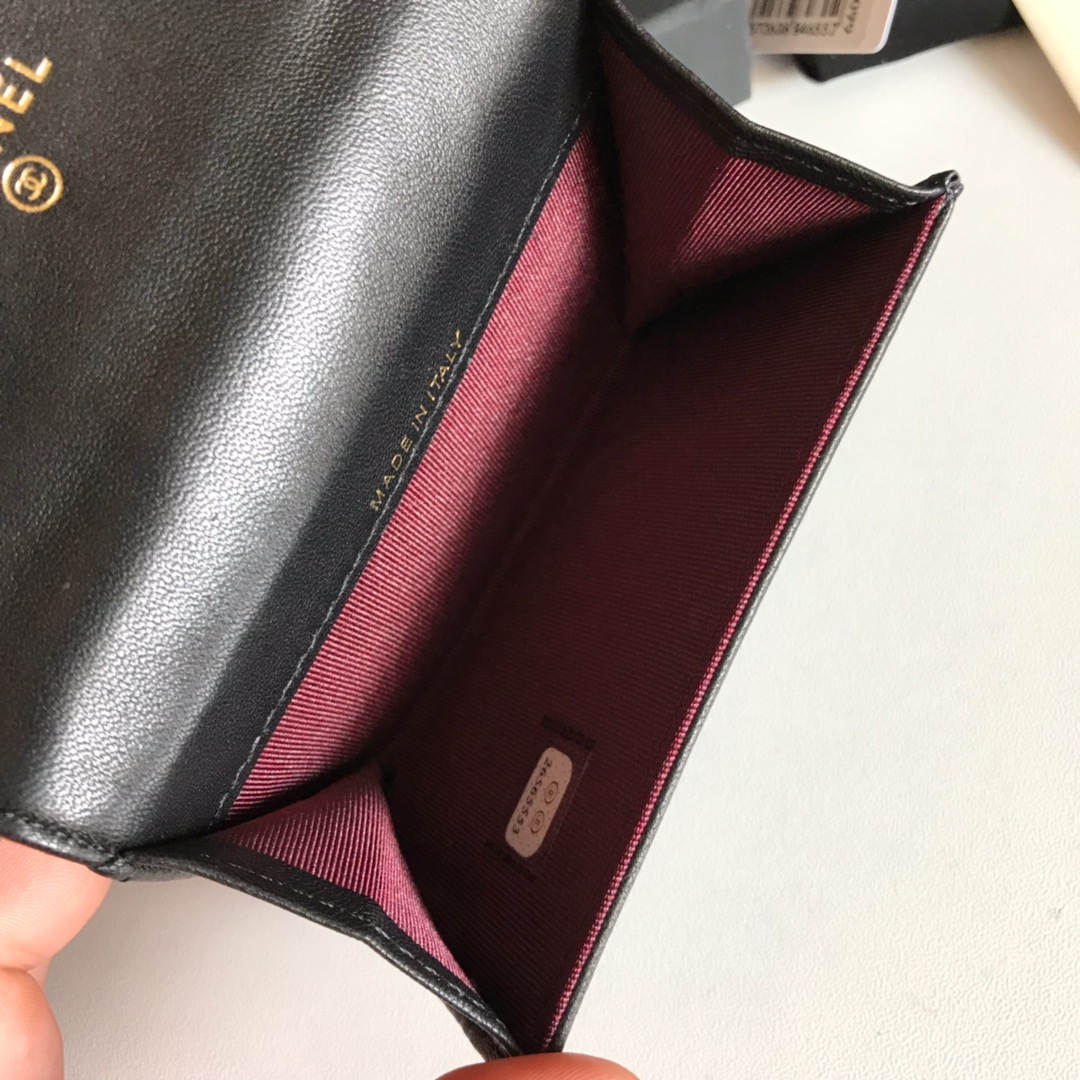 Ch**el Wallet Lambskin 11cm