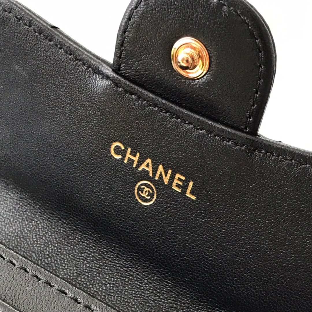 Ch**el Wallet Lambskin 11cm
