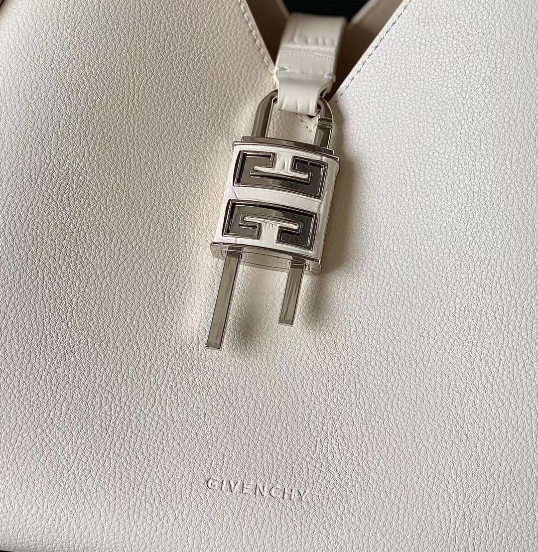 Givenchy G-Hobo Shoulder Bag WHite 31cm