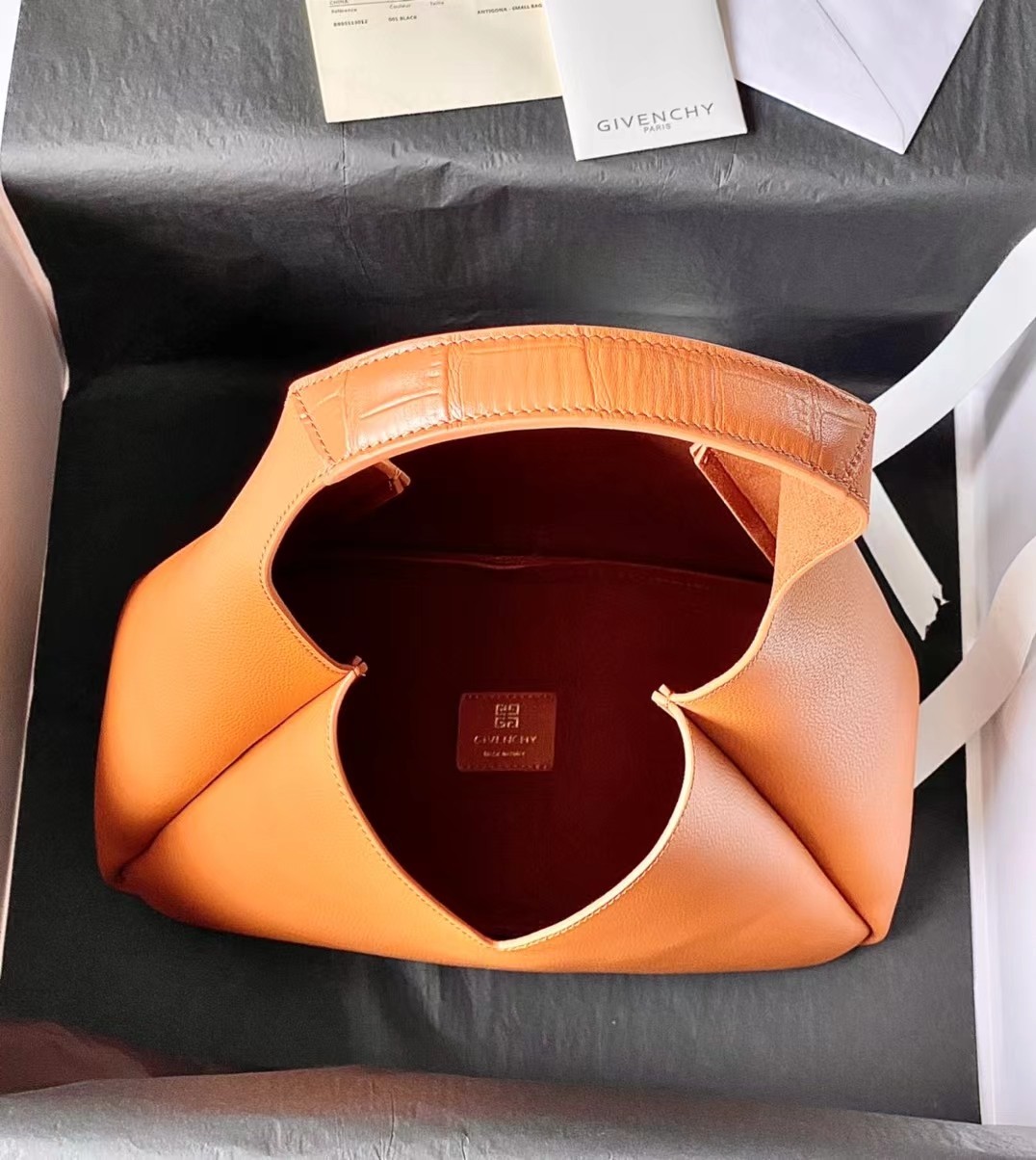 Givenchy G-Hobo Shoulder Bag Brown 31cm