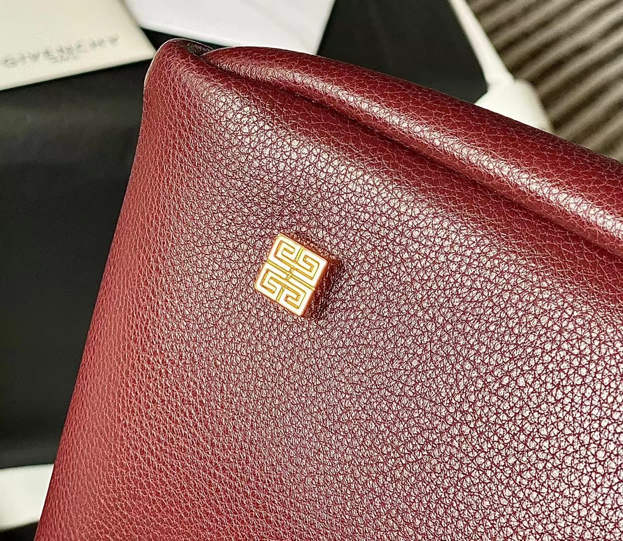 Givenchy G-Hobo Shoulder Bag Claret 31cm