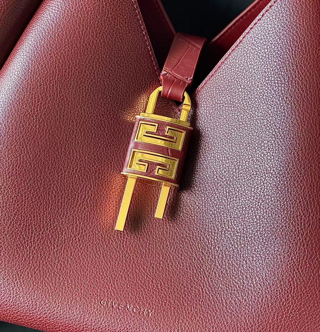 Givenchy G-Hobo Shoulder Bag Claret 31cm