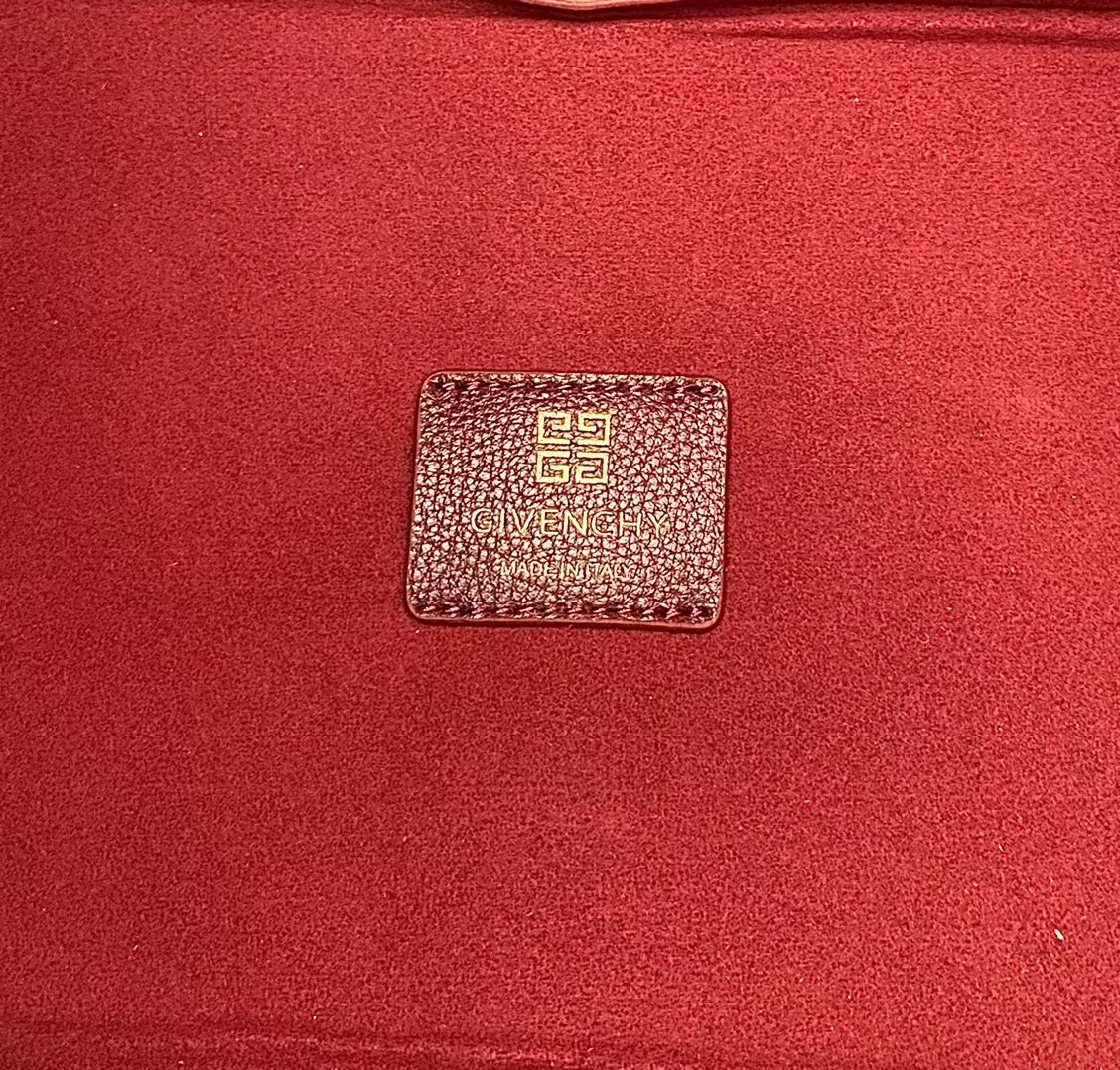 Givenchy G-Hobo Shoulder Bag Claret 31cm