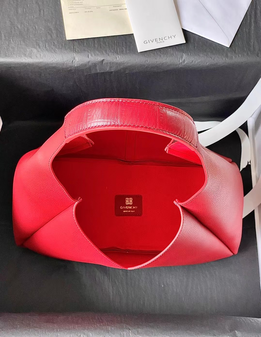 Givenchy G-Hobo Shoulder Bag Red 31cm