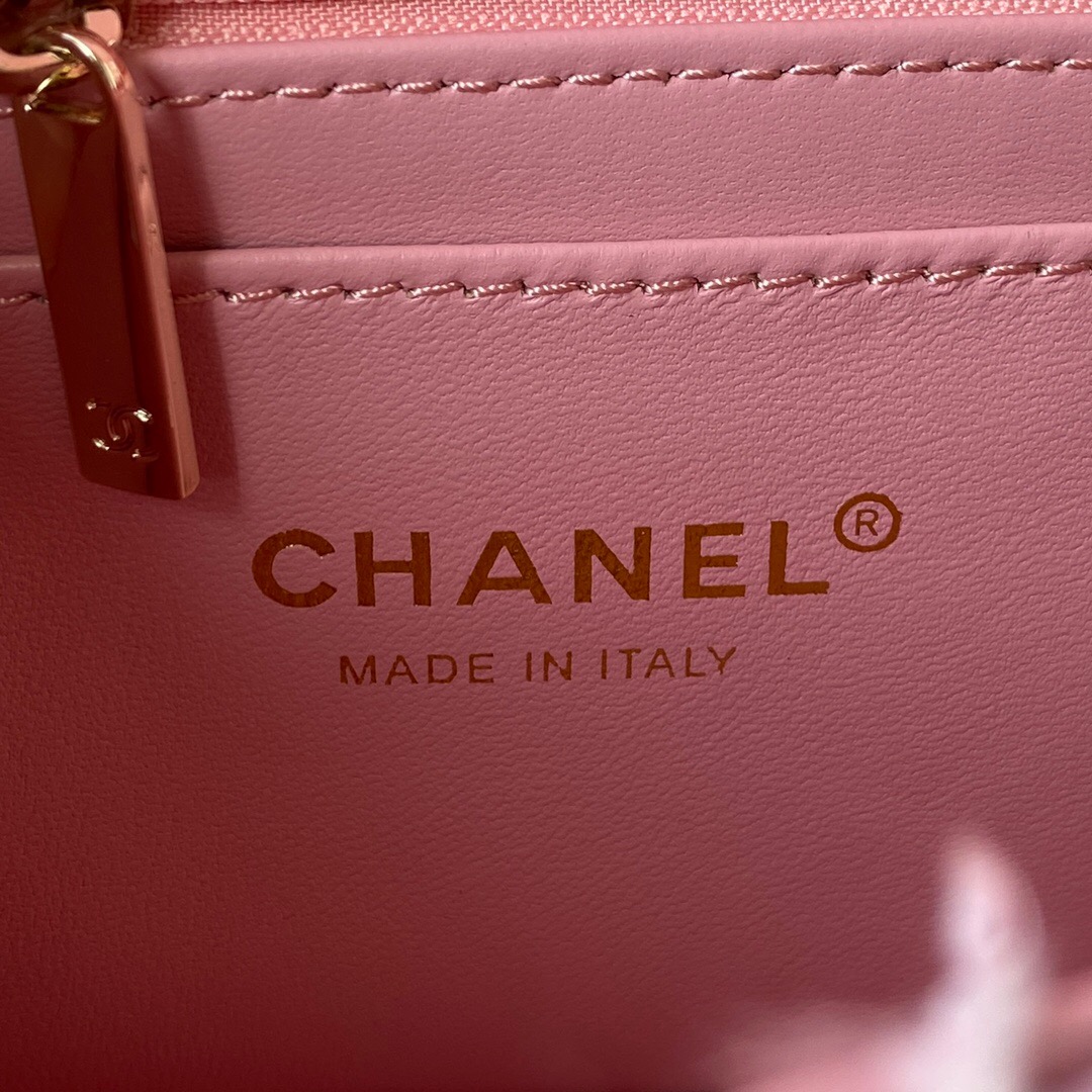 Ch**el Flap Bag 20cm Pink